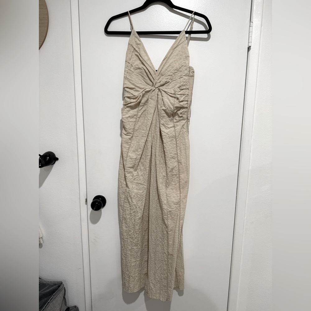 Zara Linen Midi Dress